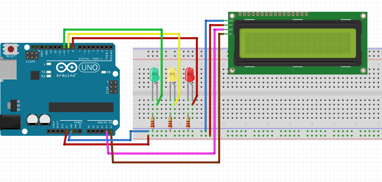 I2c led devre şeması